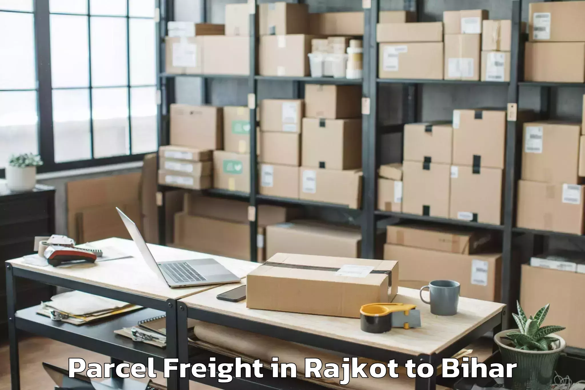 Quality Rajkot to Jagdishpur Bhojpur Parcel Freight